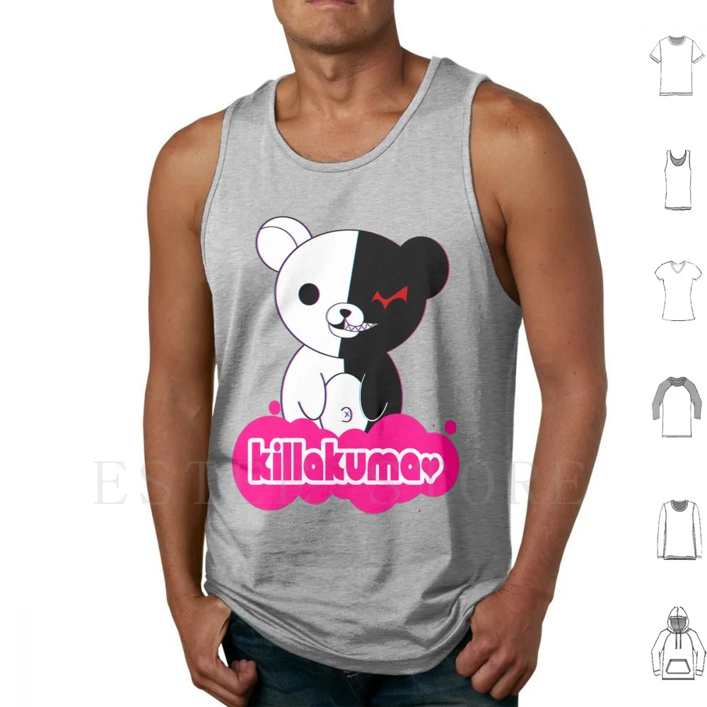 

Killakuma Tank Tops Vest Sleeveless Monokuma Dangan Ronpa Sdr2 Dr Monobear Junko Enoshima Despair Zetsubou Cases