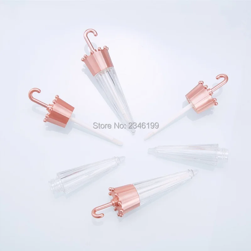 50Pcs Mini Clear Lip Gloss Tubes Empty Cosmetic Packaging Container Plastic Refillable Cosmetic Bottle Lipgloss Container