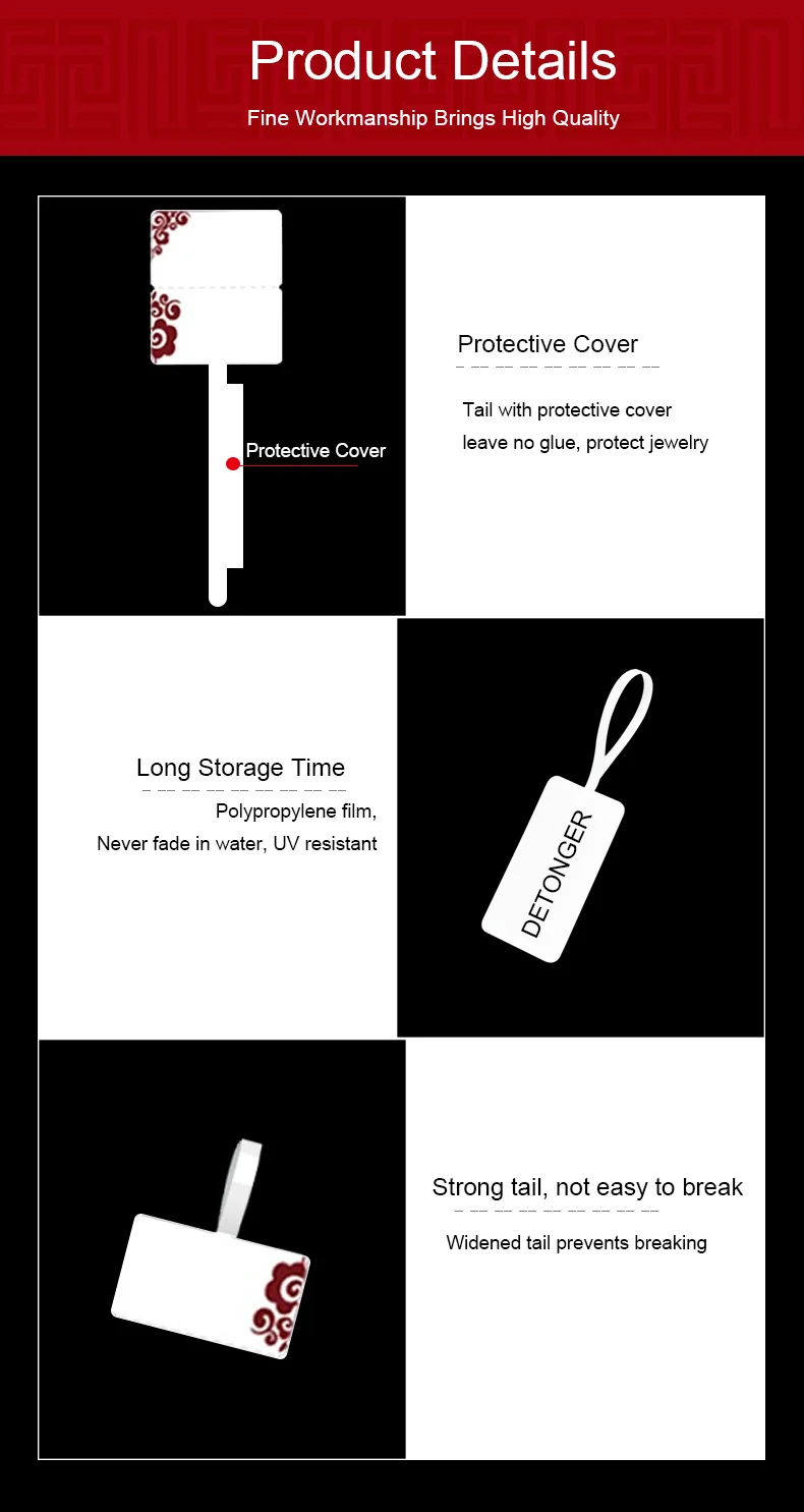 DETONGER Thermo-Schmucketikettenpapier, 5 Rollen, wasserfest, ölbeständig, kratzfest, Preisschild, kostenloses App-Vorlagen-Aufkleberpapier – Detail 3