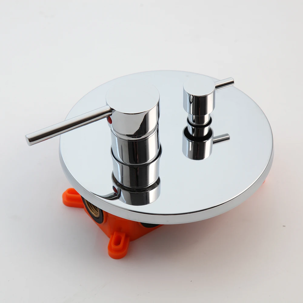 Imagem -05 - Kemaidi-conjunto de Chuveiro de Parede com Ducha Redonda e Torneira Embutida Cromada para Banheiro Montagem na Parede