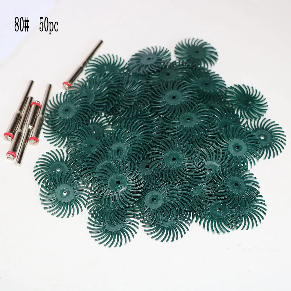 1 Zoll Radial Bristle Disc Kit Schleifbürste 1/8 Zoll 3 2,35 mm Schaft Detail Polierscheibe für Dremel Drehwerkzeug-Zubehör – Detail 3