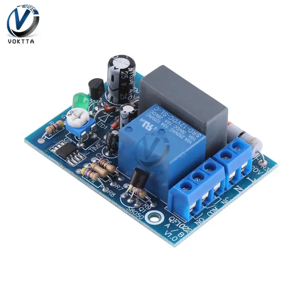 AC 220 0-10S 0-10M 0-100M 0-10H Timer relè interruttore di ritardo ingresso/uscita ritardo interruttore modulo temporizzazione regolabile scheda di spegnimento