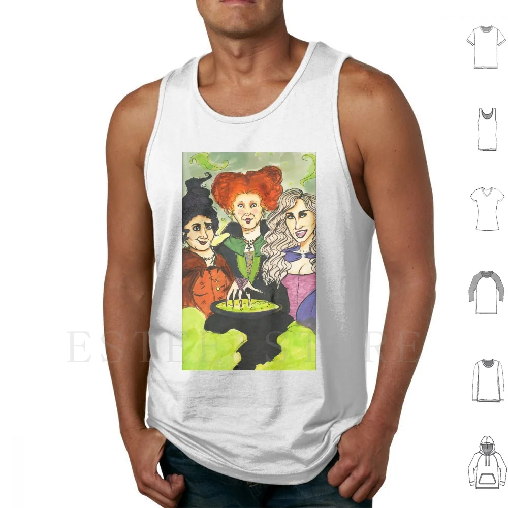 It's Just A Bunch Of Tank Tops Vest Cotton Witch Halloween Sanderson Sisters Winifred Sanderson Sarah Sanderson Mary Sanderson
