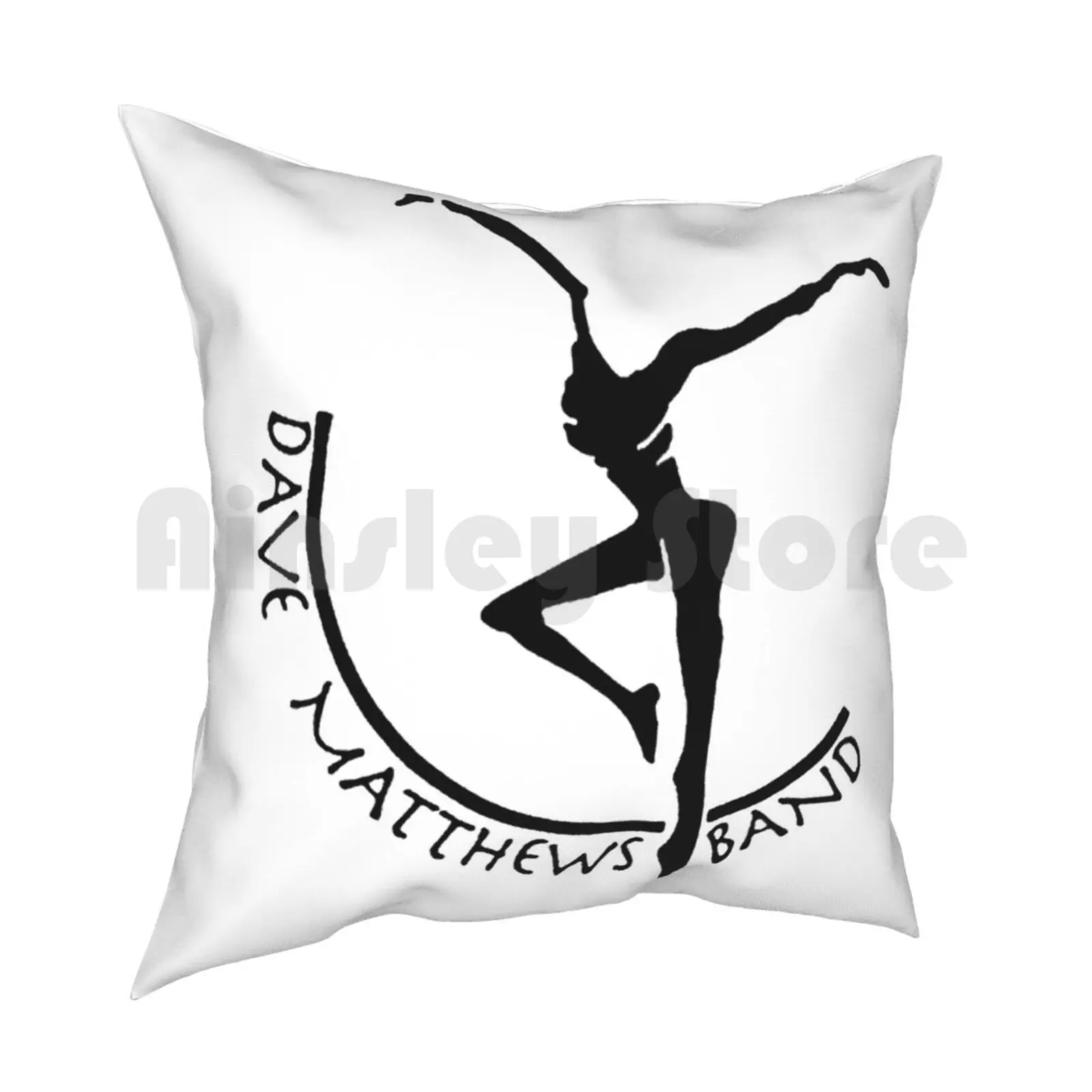 Dmb Black Dancing Pillow Case Printed Home Soft Throw Pillow Dmb Black Dancing Dave Matthews Rush Journey Yes Band