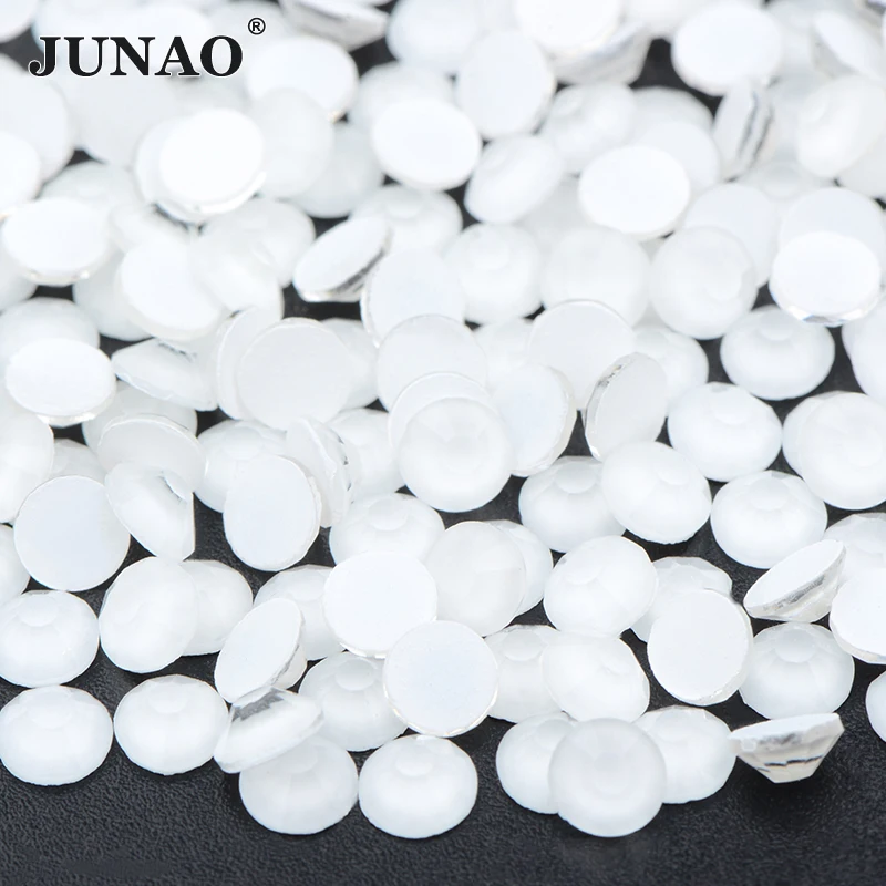 

JUNAO Оптовая продажаSS6 SS8 SS10 SS12 SS16 SS20 Неоновое белое стекло Горный хрусталь с плоской задней частью Кристалл Стразы для дизайна ногтей Камни без исправления Алмаз