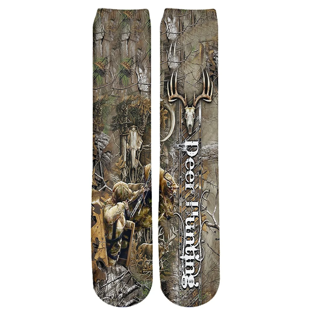 Calcetines Caña Alta Camuflaje PLstar Cosmos – Estampado 3D Unisex - imagen 2