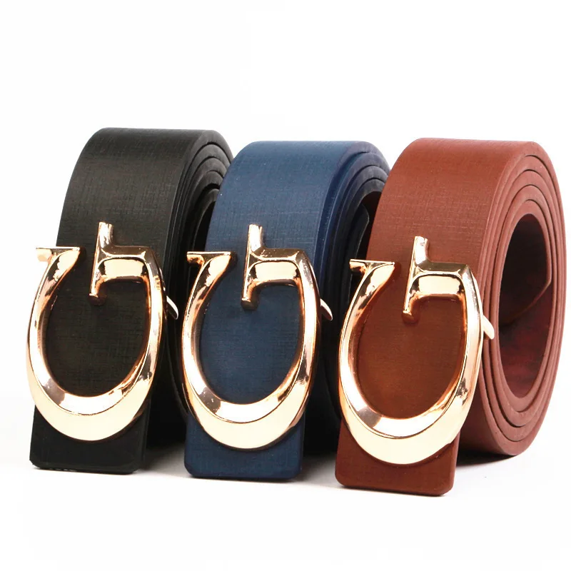 

New Designer Luxury Men Women Belt,Fashion Gold G Smooth Buckle Belt Straps for Unisex Alphabetic Men's Gold Buckle Belt