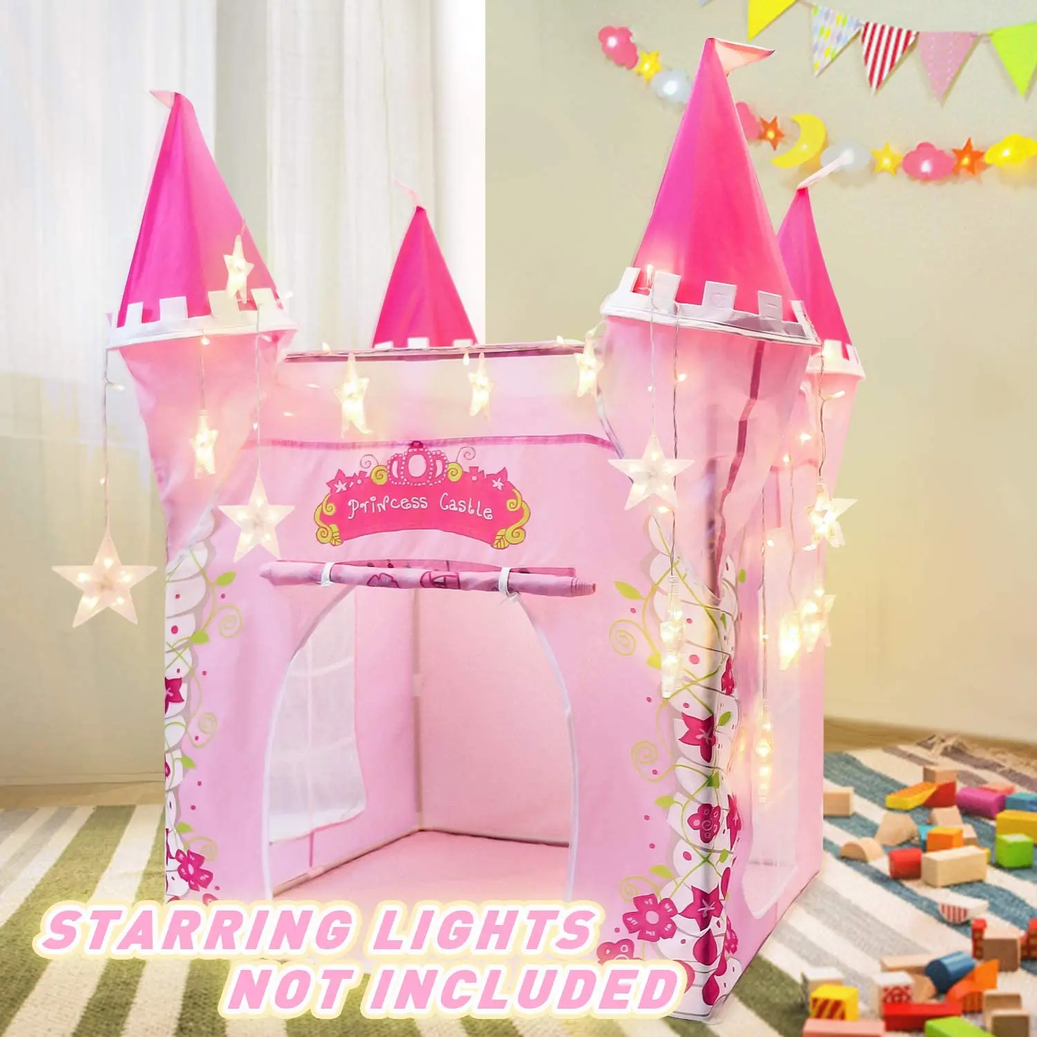 Tentes de château de princesse pour enfants, maison de jeu intérieure et extérieure pour filles, maison de jeu, piscine à balles, jouets pour enfants