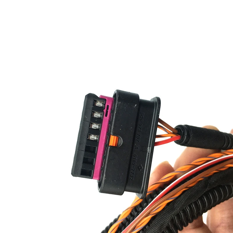 Car Front Camera Lane change keeping Lane assist ACC Adaptive Control Cruise Wiring Harness Cable For VW Tiguan 2Q0 907 572 J M