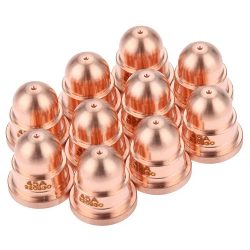 HOT-50 Pcs 45A Nozzle 220930 Nozzle for Plasma Cutting Torch Consumables Fine Cut Processes Welding & Soldering Supplies