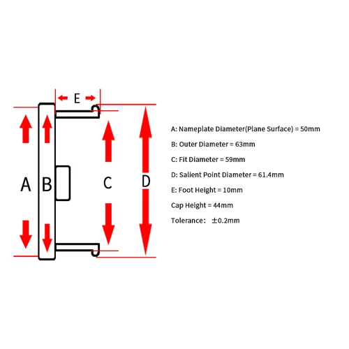 Imagen 2 del producto Tapa de centro de trabajo con clip para ruedas, cubiertas de coche, emblema, pegatina, cubo de rueda, universal, 63mm/59mm, 4 unidades