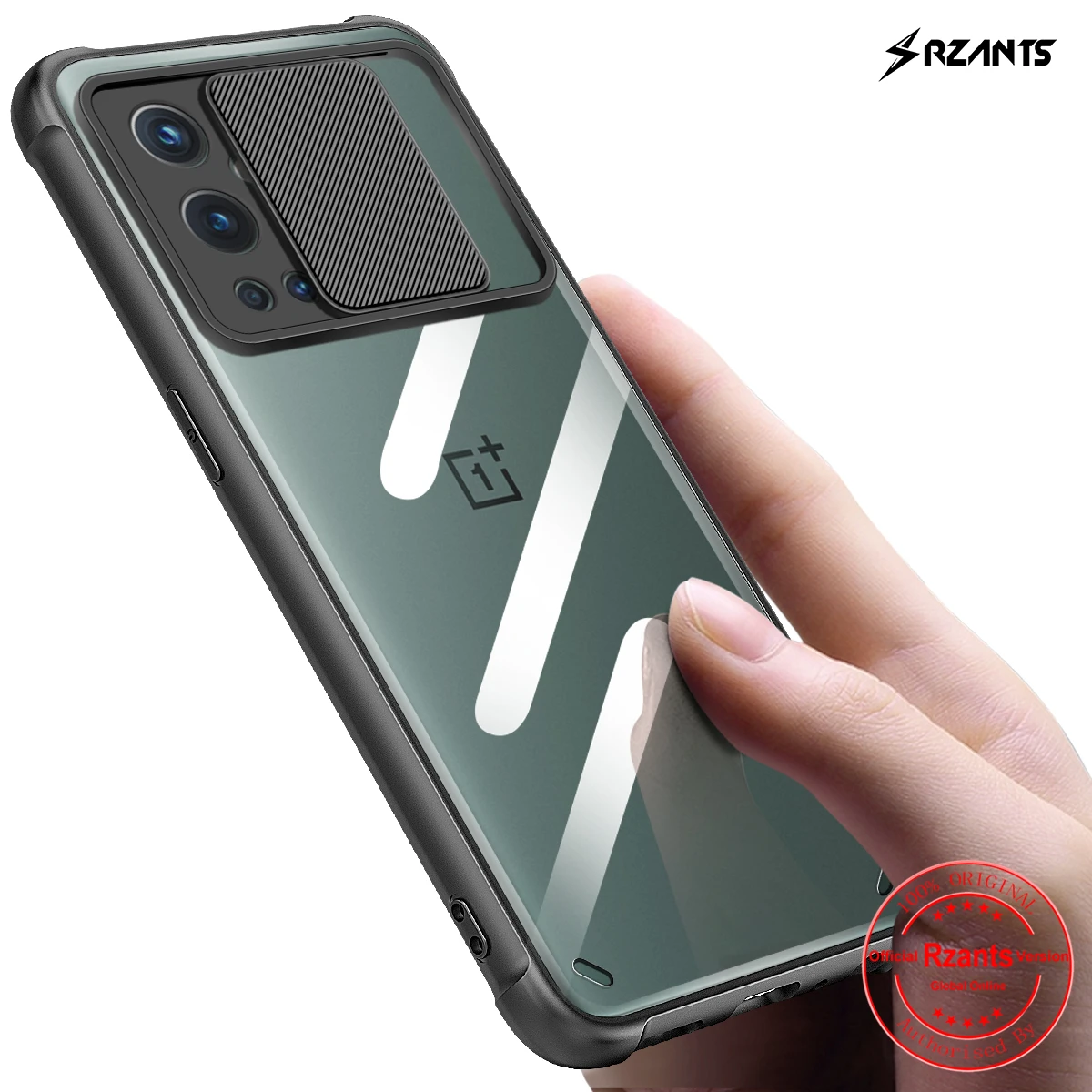 

Rzants For Oneplus 9 Oneplus 9 Pro Phone Case Soft [Lens Protection] Function Square Lid Slim Crystal Clear Cover Casing