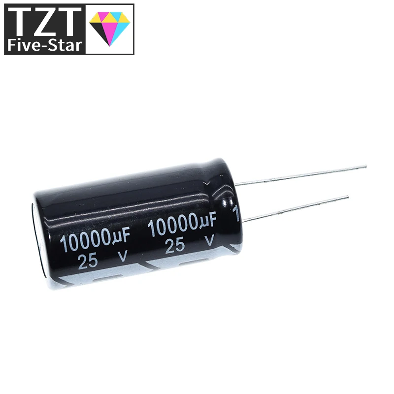 1/3 Stück Aluminium-Elektrolytkondensator 25V / 10000 UF 25V/10000UF Elektrolytkondensator Größe 18*35 mm steckbar 25V 10000UF – Detail 1