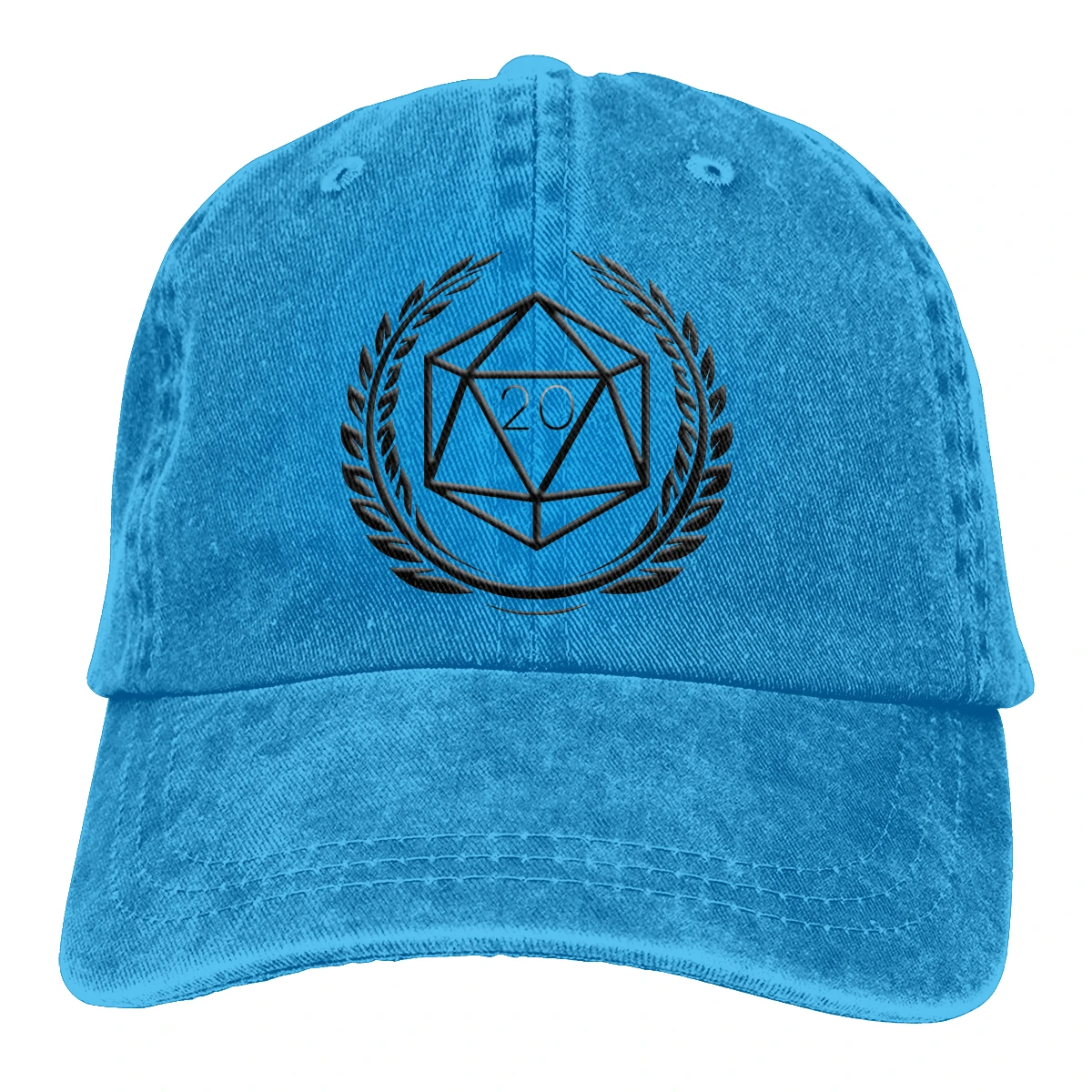 Adjustable Solid Color Baseball Cap D20 Wraith Washed Cotton The science of 20 sided dice Sports Woman Hat