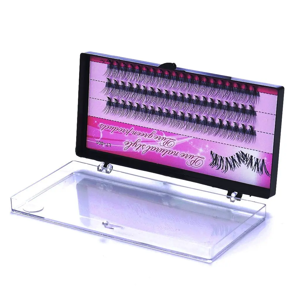 Professional Natural Handmade Long Individual Extensions False Eyelashes Lash Grafting 010mm Thickness