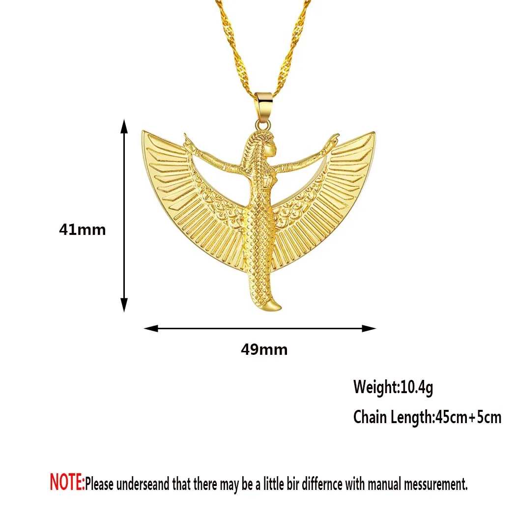 Dance Skirt Isis Goddess Pendant Necklace For Women Pewter Ancient Egyptian Jewelry Occult Deity Egypt God Choker Necklace