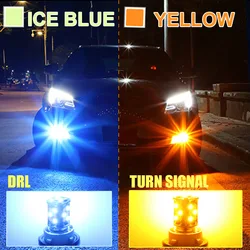 2 Dual Colour 7443 LED T20 Light 1157 3157 Car Turn Signal Bay15d W21/5W P21/5W P27/7W T25 DRL Lamp Bulb Auto Bus Truck 12V 24V