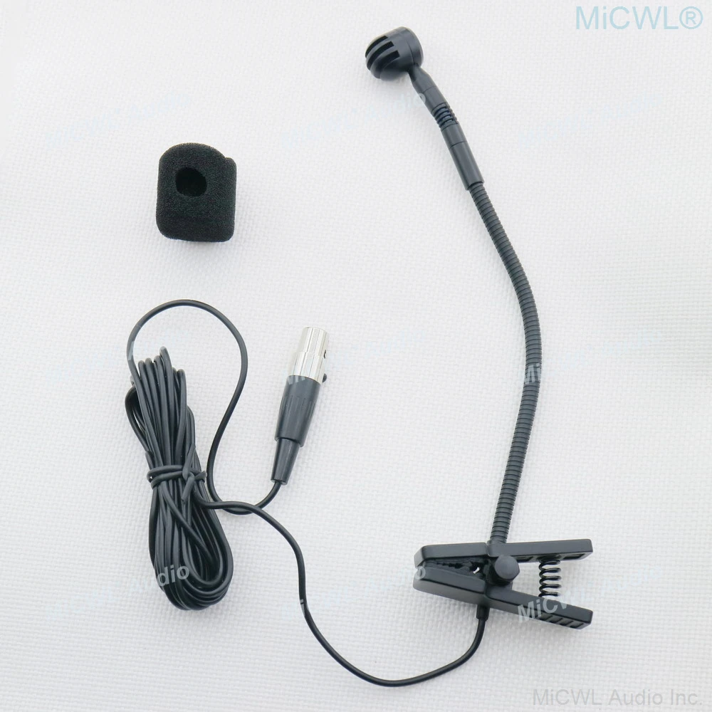 PGA98 ميكروفون أداة Gooseneck ل Shure ULX SLX PGX QLX GLX اللاسلكية الصوت وحدة التحكم خلاط 48 فولت الوهمية الطاقة XLR Mini