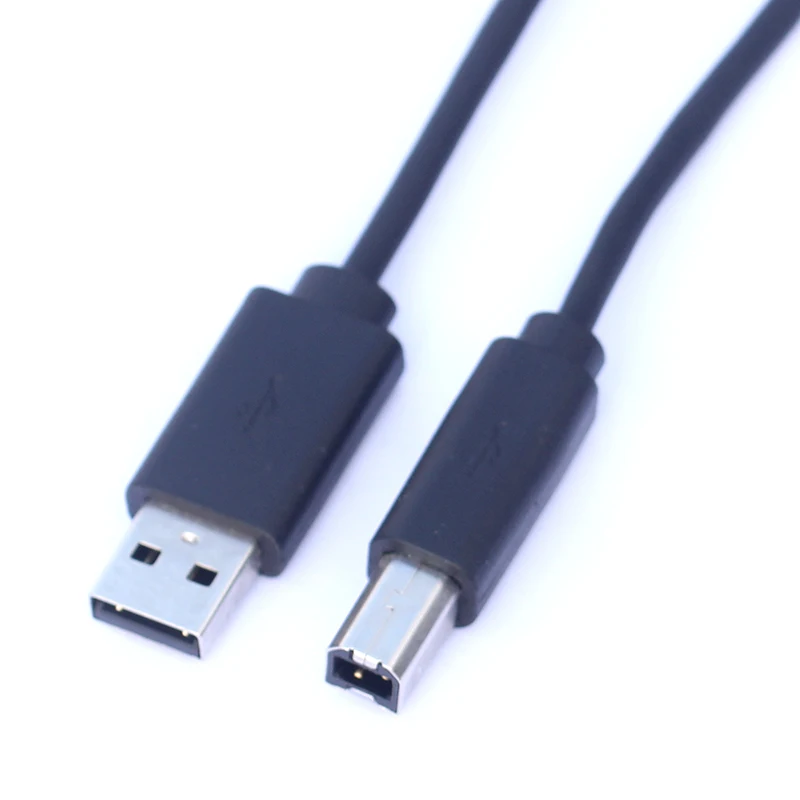 Usb 2.0プリンタケーブルタイプaオスbオスコード1.75メートル/6ftブラックカラー