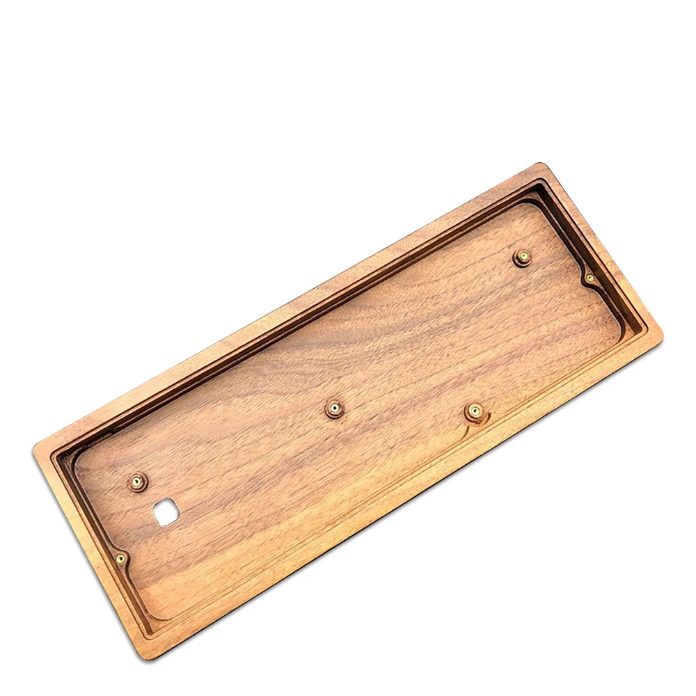 Walnut rosewood aluminum 60% keyboard wooden shell keyboard case customized version suitable for full GH60 mechanical keyboard