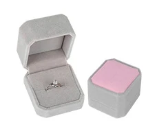 CAOSHI 1 Piece Wedding Engagement Accessories Jewelry Box for Rings/Earrings/Necklaces/Bracelets Velvet Case Valentine Gift