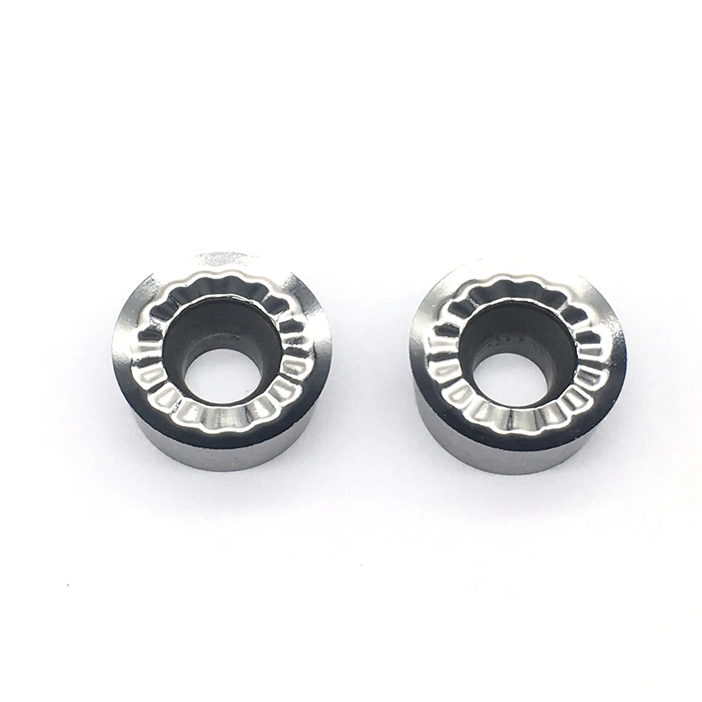 RCGT1204MO AK H01 อลูมิเนียมเครื่องตัดใบมีด RCGT1204MO มิลลิ่งแทรกเครื่องมือตัดเครื่องมือ CNC เครื่องมือ AL + TIN ไม้