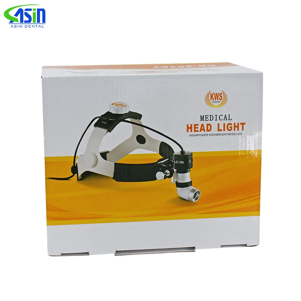 KD-203AY-4 Medical Surgical Headlight Dental Head Lamp 3W Spot Brightness Adjustable with Two Pcs Batteries dentistry tools