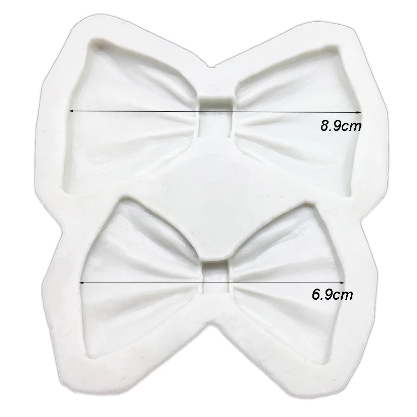 Big Bow Bowknot Tie Silicone Mold Fondant Cake Decorating Tools Cupcake Chocolate Mold