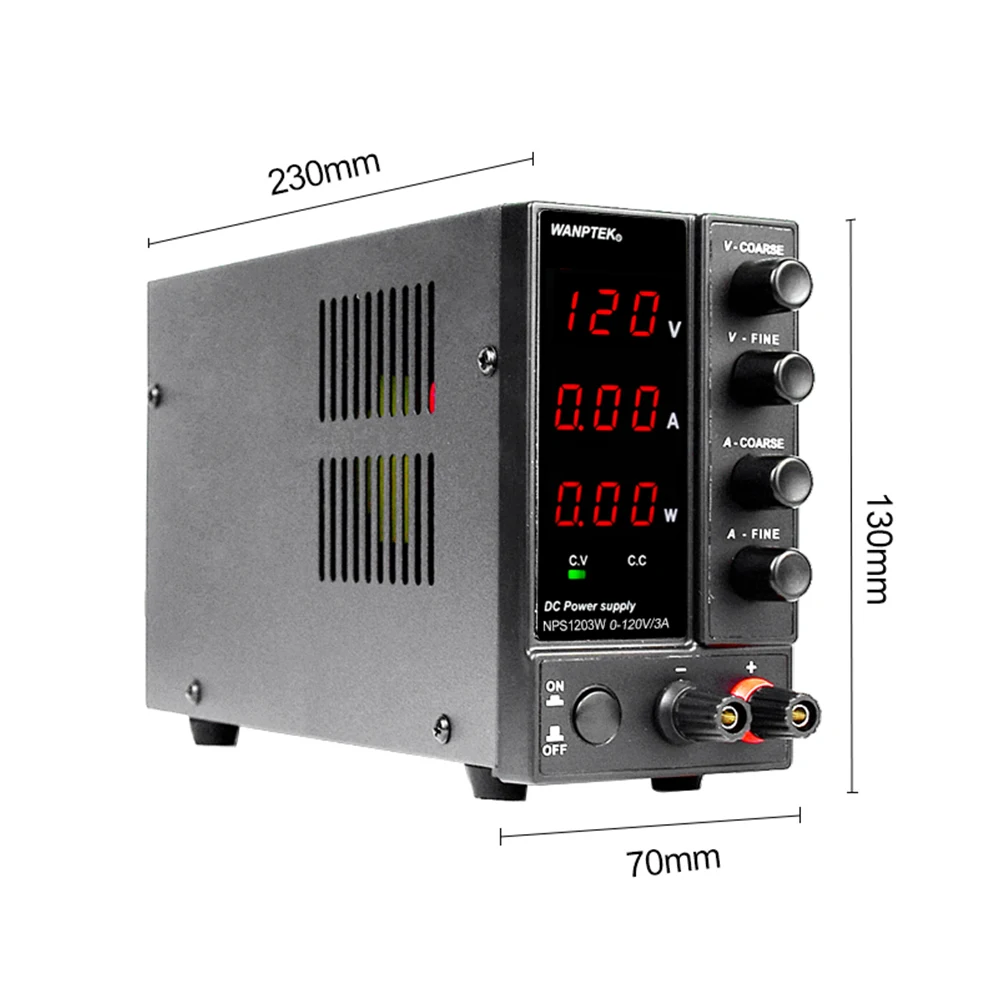 NPS1203W laboratory switching power supply adjustable 120V 3A variable Voltage regulator stabilizer bench source dc power supply