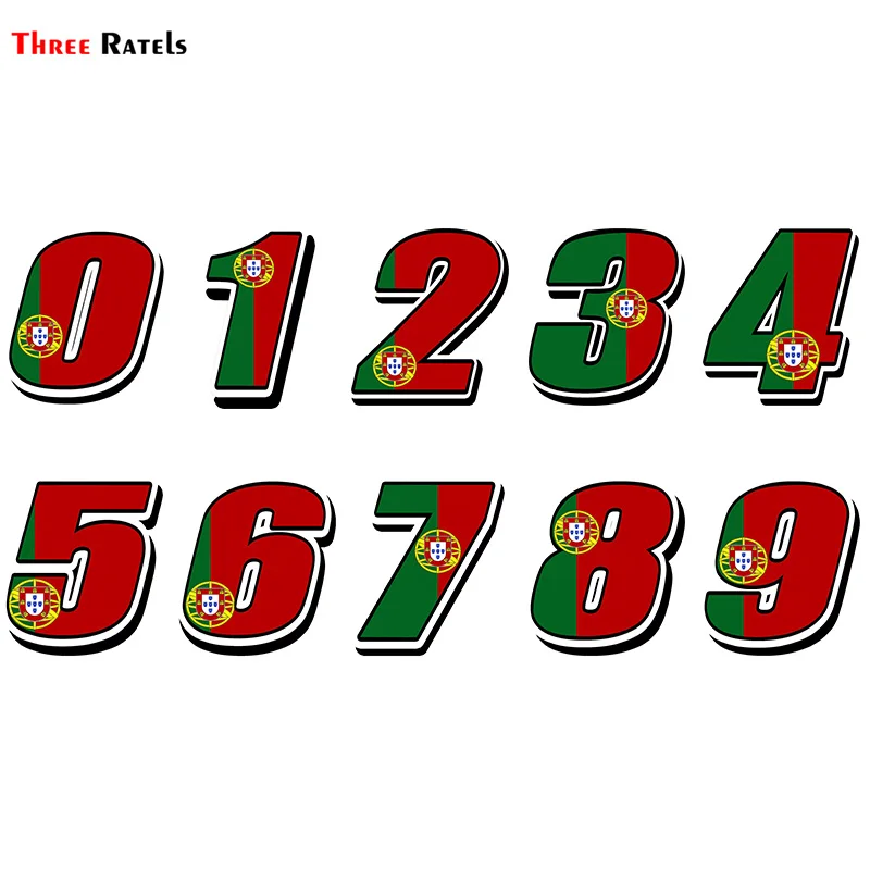 Three Ratels FTC-874#  Car Styling Racing Number Camouflage Sticker Motocross Auto Stickers Bike  Waterproof decals