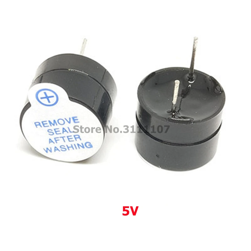 10pcs 3V 5V 12V Active Buzzer Magnetic Long Continous Beep Tone 12*9.5mm New For Arduino Mini Plug Speaker