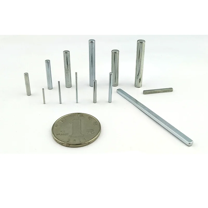 เรียวแม่เหล็ก Dia.1-10Mm Slit Presser ทรงกระบอกแม่เหล็ก Precision Magnetic Rod Magnetics 50Pcs
