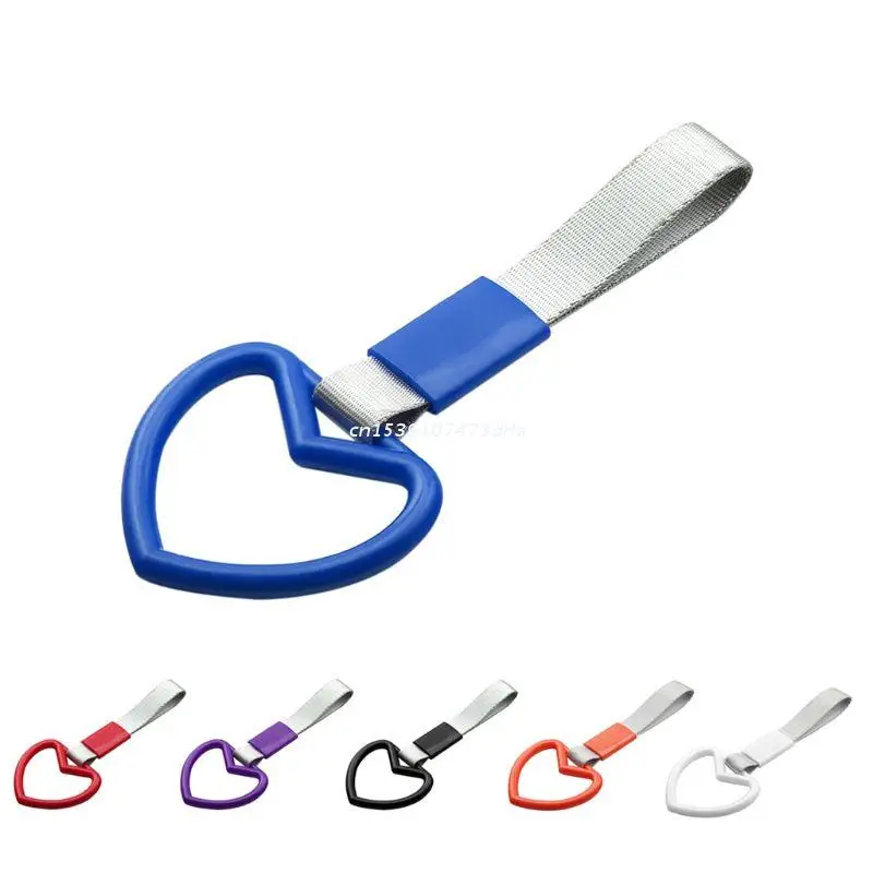 Auto Accessories Tsurikawa Ring Heart Train Bus Handle Hand Strap Drift Charm Strap Drift PVC Plastic 6 color Dropship