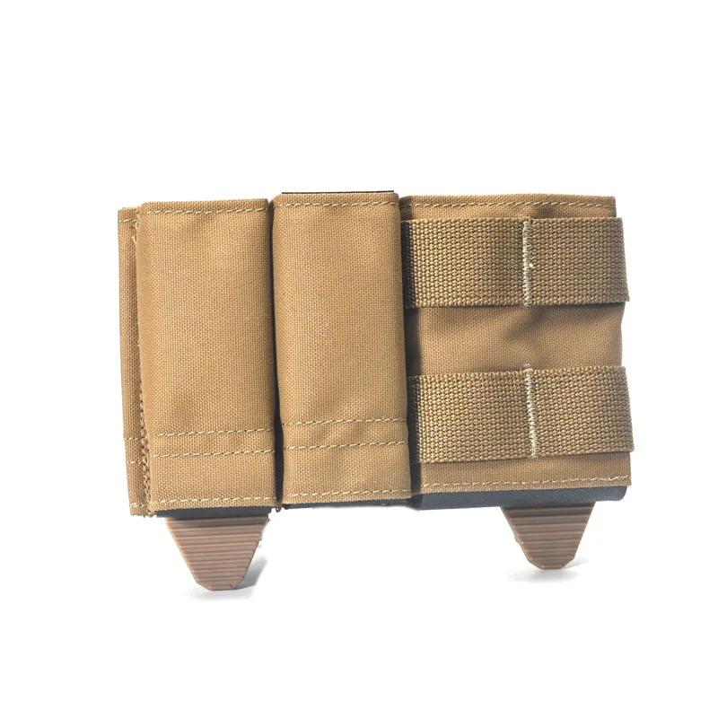 Tactical Vest 9mm+9mm+5.56 Triple Magazine Pouch 5.56 System Magazine Ammo Clip Bags Holder Pocket