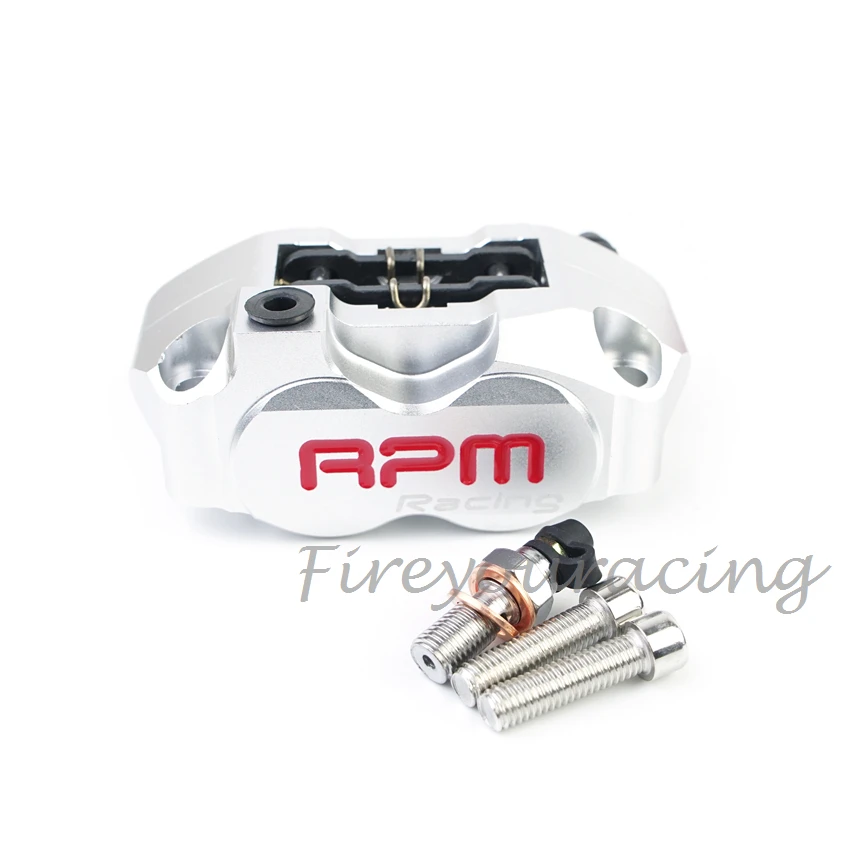 Scheibenbremssattel Moto vorne 4 Kolben Radialmontage 82mm RPM für Yamaha Kawasaki Scooter Rsz Jog Force Dirt Bike GROM