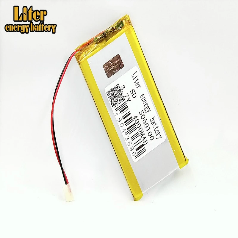 3.7V polymer lithium battery 5050100 4000mAh high capacity Rechargeable Li-ion Cell Rechargeable For MP4 MP5 DVD Tablet GPS Toys