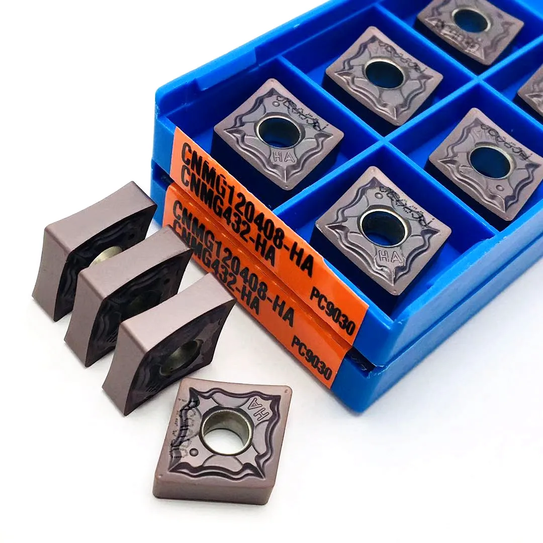 10 pieces of turning tool CNMG120404 HA PC9030 CNMG120408 HA PC9030 original external turning tool carbide blade