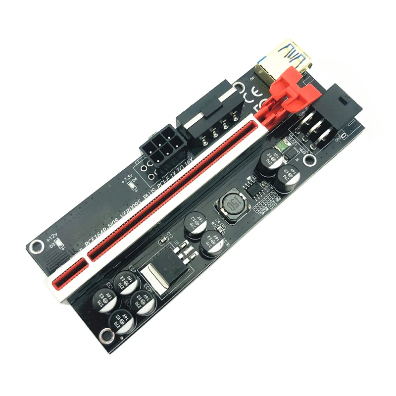 Carte adaptateur PCIE Riser 009S PLUS, USB3.0, PCI Express X16, extension GPU Cabo Riser PCIE X16, pour minage, 1 à 10 pièces