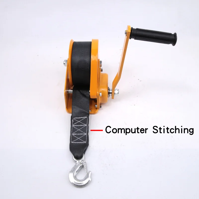 1200ปอนด์ Self-Locking Winch เบรค10M Webbing เข็มขัดผ้าโพลีเอสเตอร์