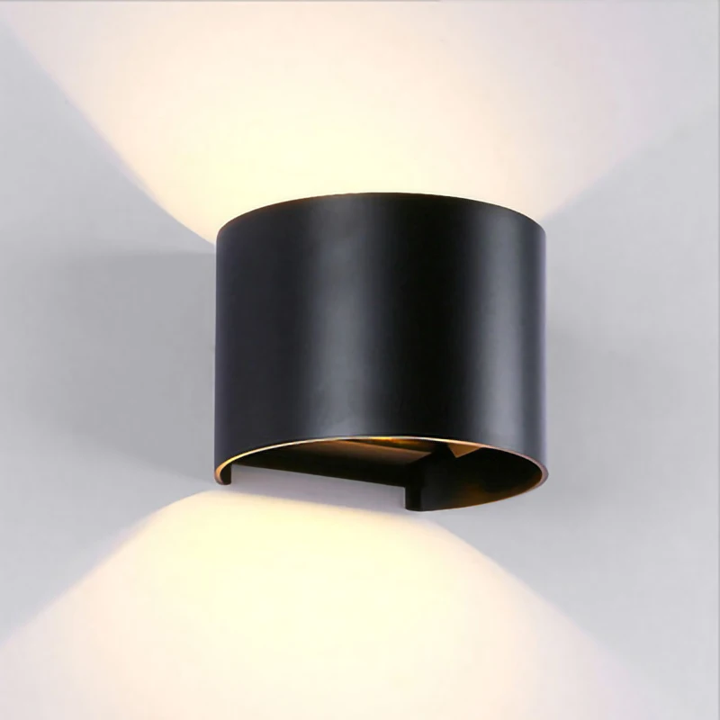 Applique murale LED étanche conforme à la norme IP65 12W, Simple et ajustable pour l\'intérieur et l\'extérieur, véranda, couloir, chambre à coucher