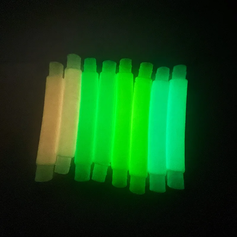 5PCS Set Stress Relief Pop Tubes Glue In Dark Luminous Squeeze Twist Kids Sensory Autism Tube Random Different Colors