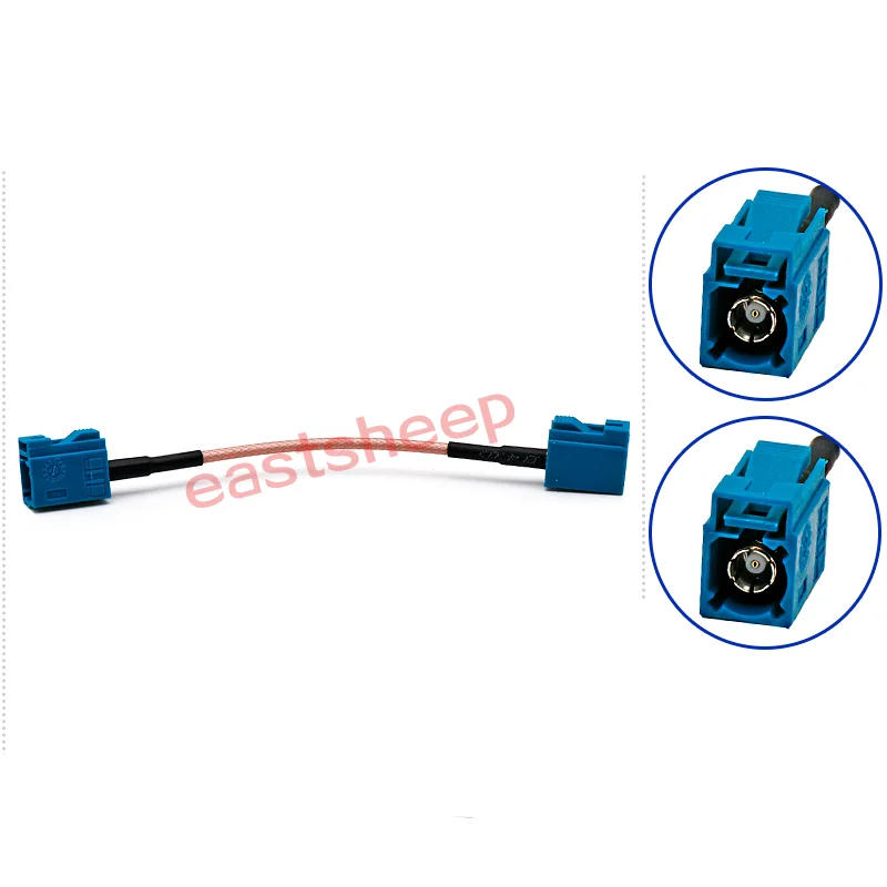 

5PCS/Lot Fakra-Z Female To Fakra-Z Plug Connector RF Coaxial Extension Cable For GPS/Car Antenna Adapter RG316