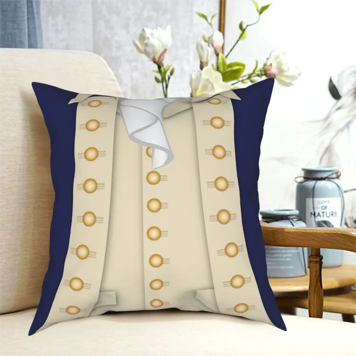 Alexander Hamilton Square Pillowcase Pattern Decorative Pillow Case for Sofa Cushion Cover 45*45cm