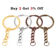 Bronze Rhodium Gold Keychain Rings #3