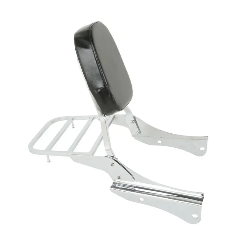 Motorcycle Backrest Sissy Bar Luggage Rack For Honda Shadow Spirit VT750DC 2001-2003 2005-2007 Chain Drive Models