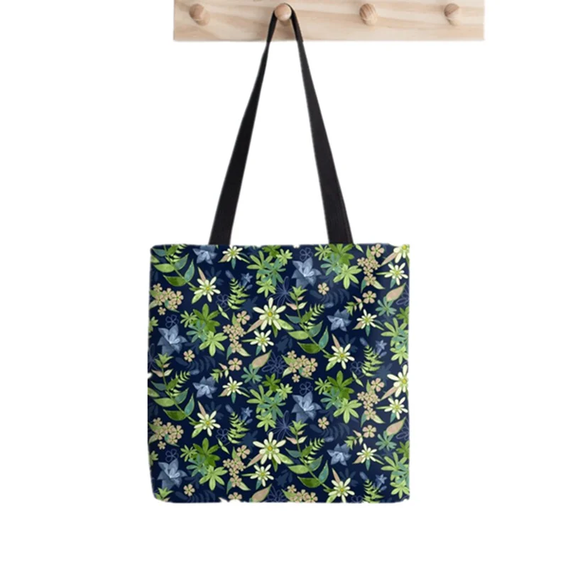 2021 Shopper Big Blue Retro bandana Print Tote Bag women Harajuku shopper handbag girl Shoulder shopping bag Lady Canvas Bag