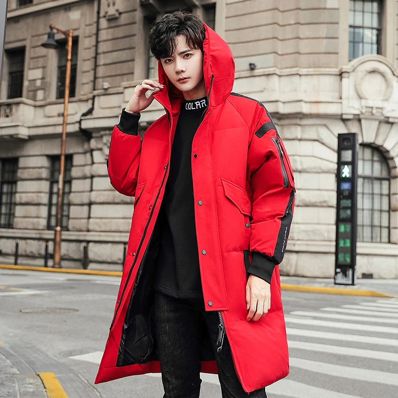 Teens New Men's Down Jacket Stylish Male Down Coat Winter Thick Warm Man Clothing Brand Men's Apparel Warm Parka 1910