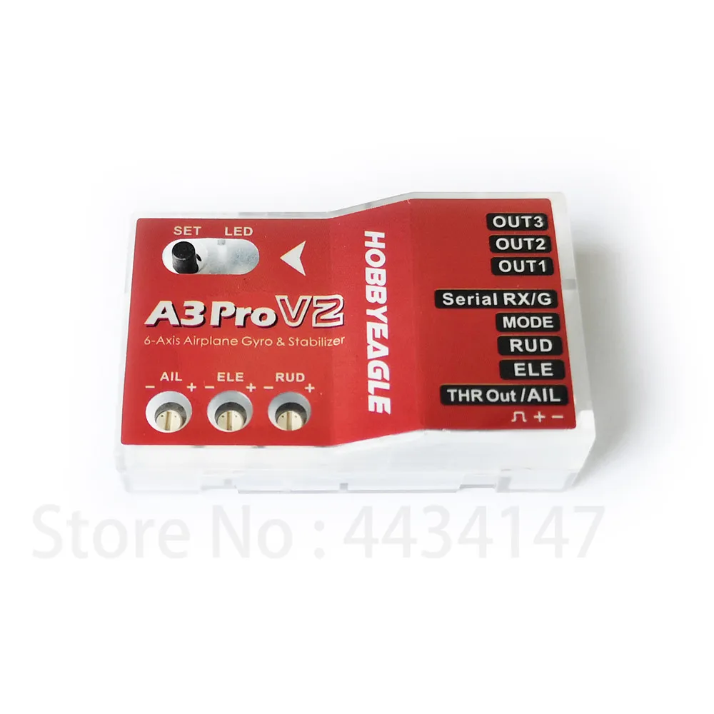 HobbyEagle A3 Pro V2 Flight Controller 6-axis Airplane Gyro & Stabilizer System for RC Airplane Fixed-wing Copter Updated