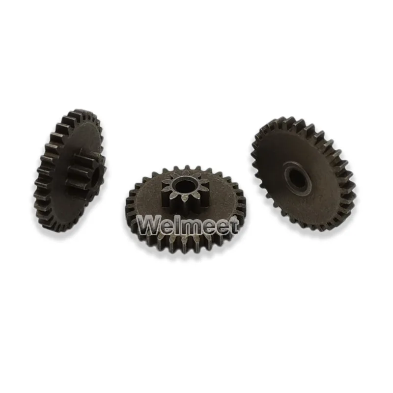 2PCS 0.5 Module 10T-30T Teeth  Iron Metal Double Gear For DC Motor Output Shaft Reduction Gearbox Accessories 2.6mm Hole