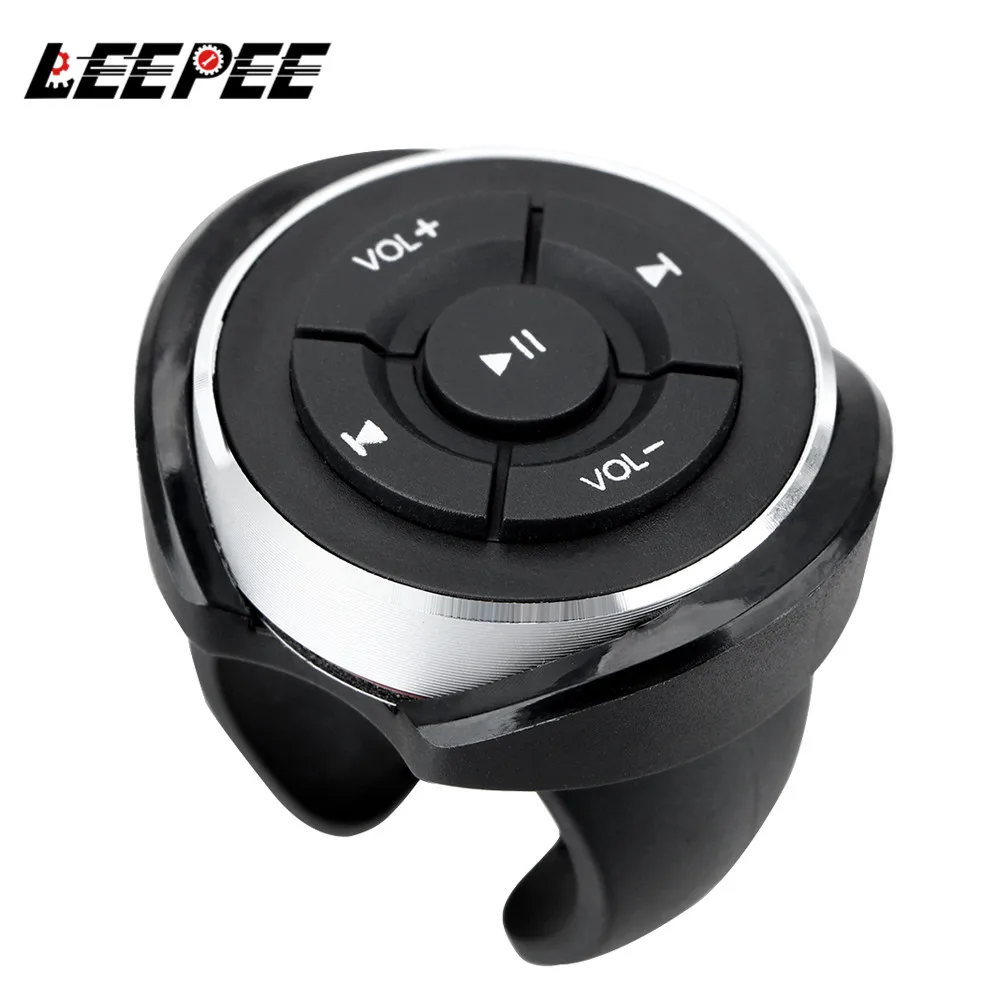 Car Steering Wheel Buttons Bluetooth Switch Wireless Remote Control For IOS Android Phone Tablet Radio FM Player Audio Volume